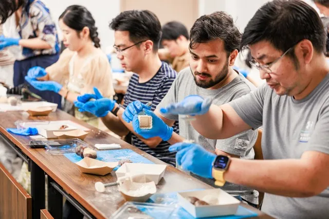 Satyam Khadka working on IoT projects